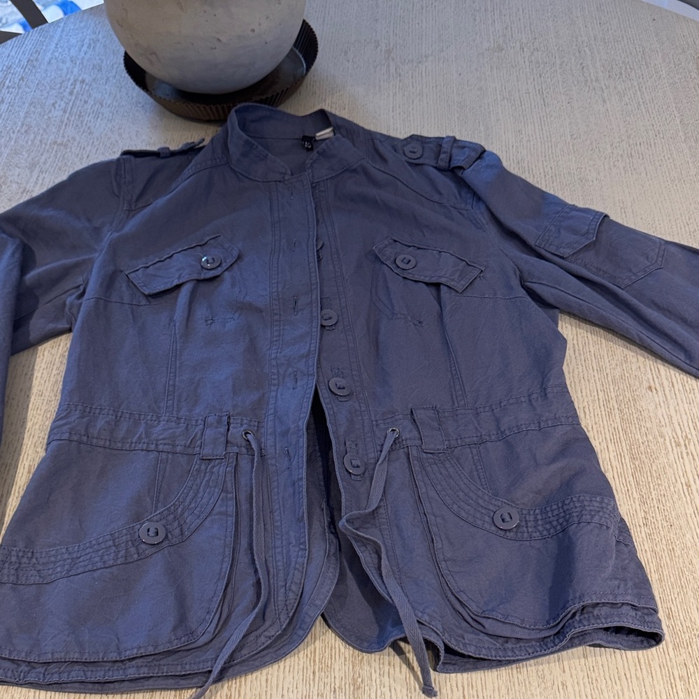 Divided Utility Jacket in Grey